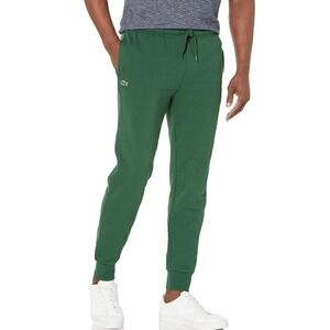 LACOSTE Green Sport Fleece Tapered Fit Active Lounge Comfy Jogger Pants Size 3XL